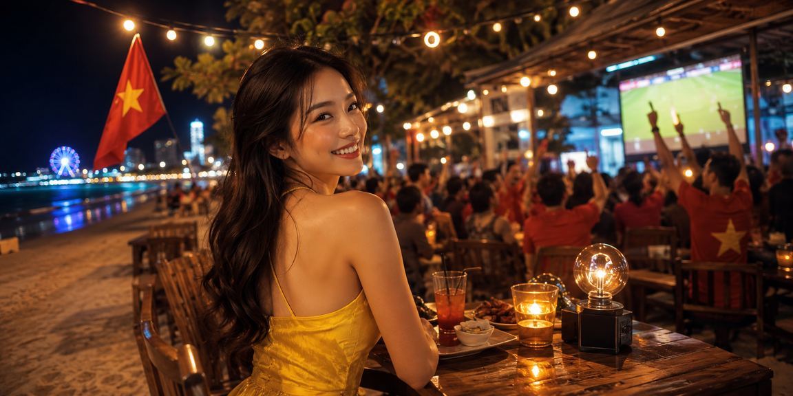 Người dùng tại Vũng Tàu xem kết quả cược và uống cà phê buổi sáng trên điện thoại